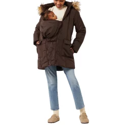 3in1 Rachel Maternity Coat Quilted Mid-Thigh Puffer