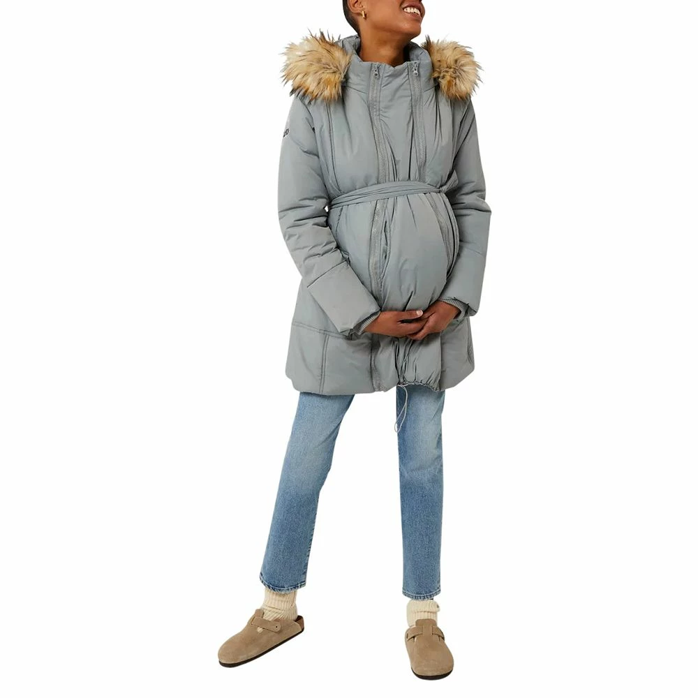 3in1 Rachel Maternity Coat Quilted Mid-Thigh Puffer 4 3in1 Rachel Maternity Coat Quilted Mid-Thigh Puffer - Image 2