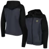Women's Antigua Black/Gray Boston Bruins Protect Full-Zip Jacket 2 Women's Antigua Black/Gray Boston Bruins Protect Full-Zip Jacket -Tennessee Titans Gear shop 6086882