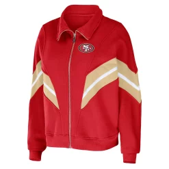 Women's WEAR by Erin Andrews Scarlet San Francisco 49ers Plus Size Yarn Dye Stripe Full-Zip Jacket 7 Women's WEAR by Erin Andrews Scarlet San Francisco 49ers Plus Size Yarn Dye Stripe Full-Zip Jacket -Tennessee Titans Gear shop 6087323 ALT2