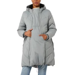 Alternative view of 3in1 Harper Maternity Cocoon Puffer Coat