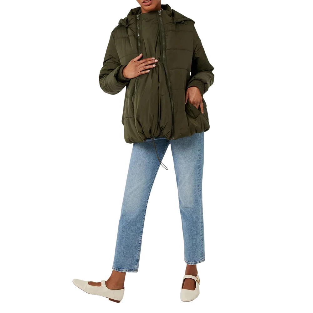 3in1 Leia Quilted Maternity Hybrid Puffer Jacket 6 3in1 Leia Quilted Maternity Hybrid Puffer Jacket - Image 4