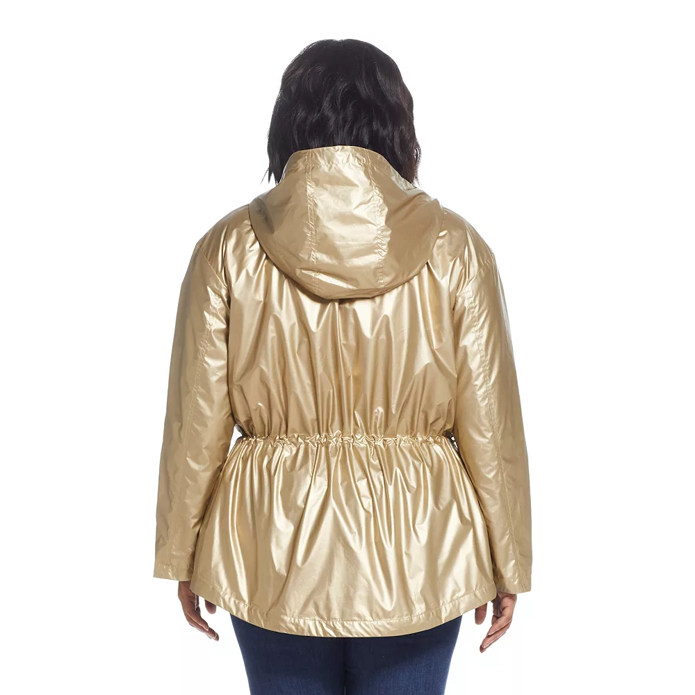 Plus Size Weathercast Metallic Anorak Jacket 5 Plus Size Weathercast Metallic Anorak Jacket - Image 3