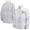 Women's Gameday Couture Heather Gray Texas Longhorns Leopard Quarter-Zip Sweatshirt 1 Women's Gameday Couture Heather Gray Texas Longhorns Leopard Quarter-Zip Sweatshirt -Tennessee Titans Gear shop 6111526