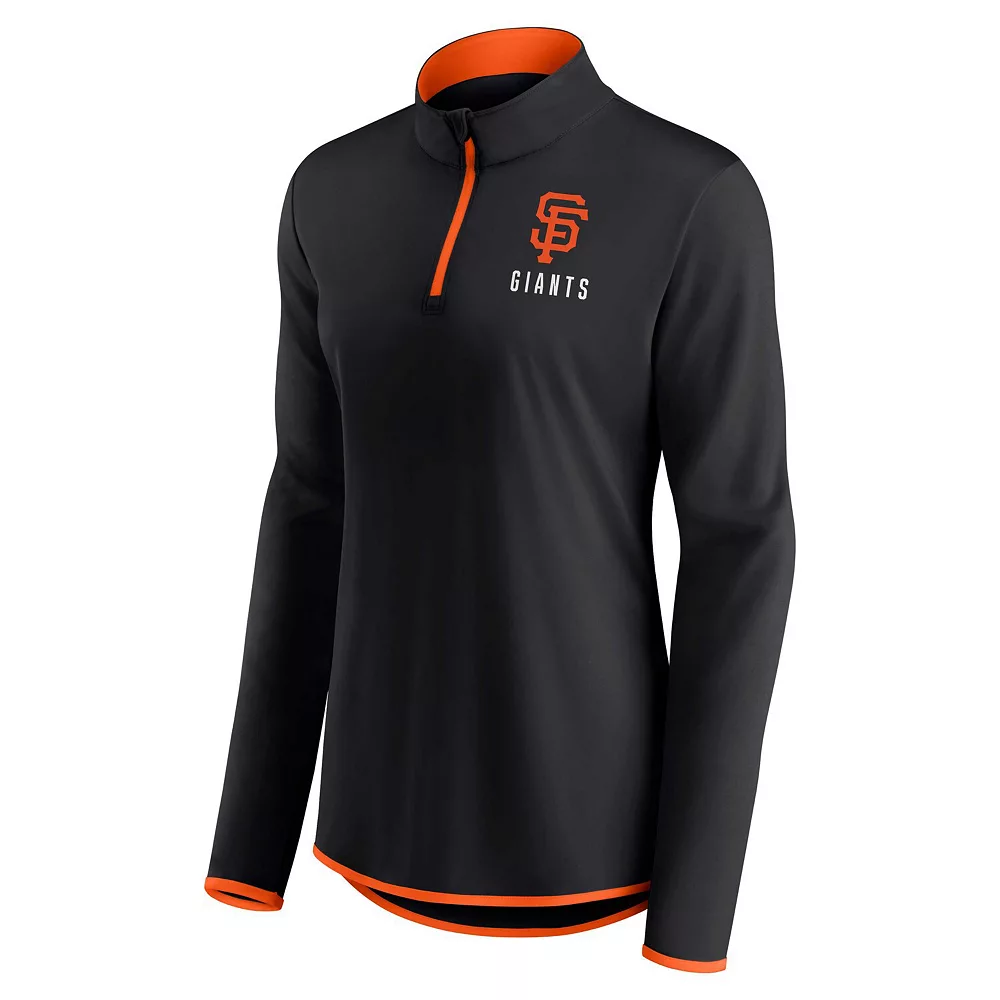 Women's Fanatics Branded Black San Francisco Giants Worth The Drive Quarter-Zip Jacket 5 Women's Fanatics Branded Black San Francisco Giants Worth The Drive Quarter-Zip Jacket - Image 3