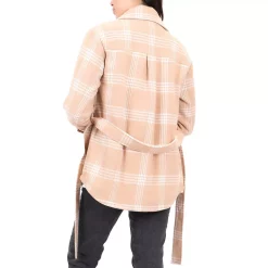 Women's Coffee Shop Belted Faux Wool Shacket 9 Women's Coffee Shop Belted Faux Wool Shacket -Tennessee Titans Gear shop 6123164 ALT