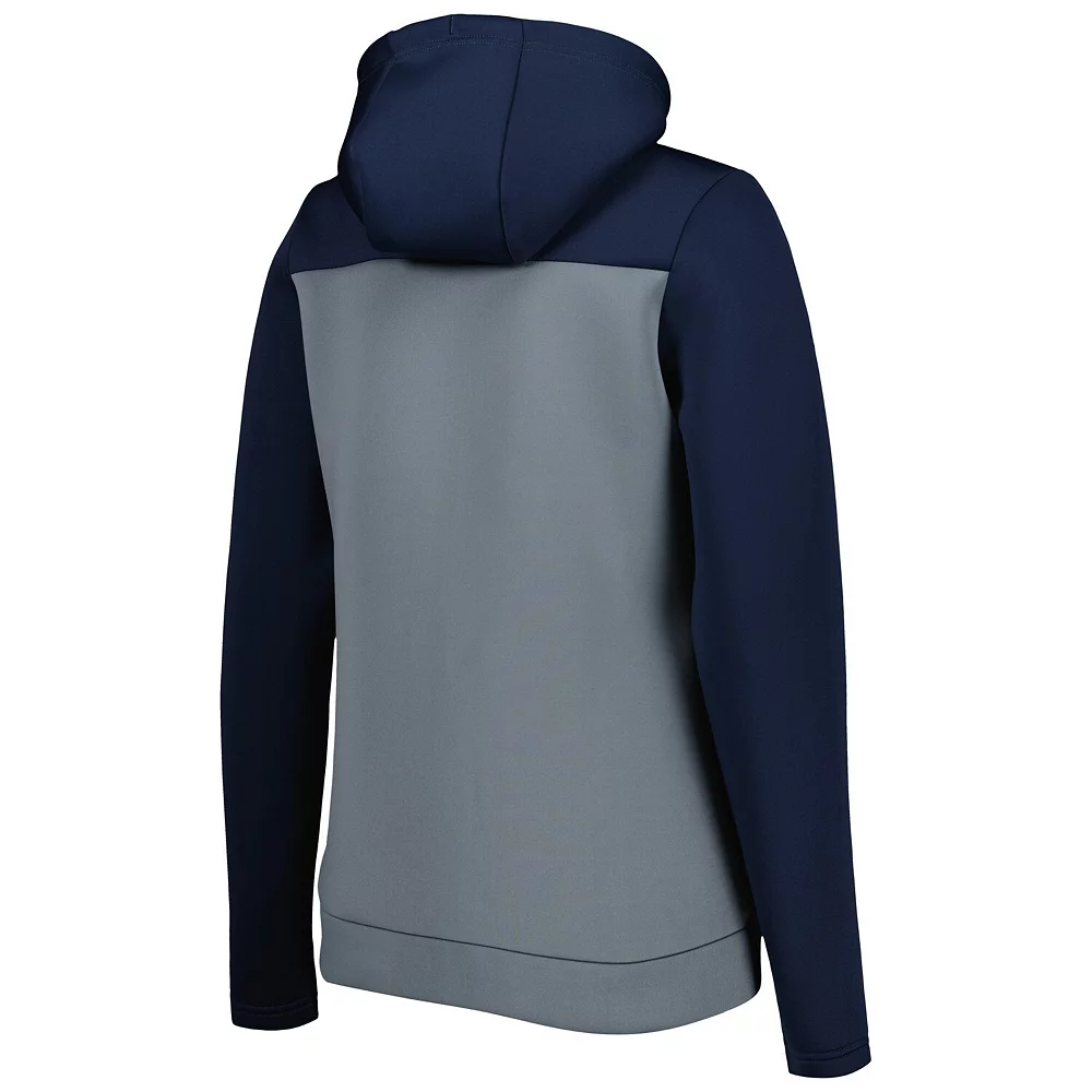 Women's Antigua Deep Sea Blue/Gray Seattle Kraken Protect Full-Zip Jacket 6 Women's Antigua Deep Sea Blue/Gray Seattle Kraken Protect Full-Zip Jacket - Image 4