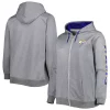 Women's Heather Charcoal Los Angeles Rams Plus Size Fleece Full-Zip Hoodie Jacket 2 Women's Heather Charcoal Los Angeles Rams Plus Size Fleece Full-Zip Hoodie Jacket -Tennessee Titans Gear shop 6158009