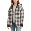 Women's Tommy Jeans Black/Cream Brooklyn Nets Molly Flannel Full-Zip Hoodie 2 Women's Tommy Jeans Black/Cream Brooklyn Nets Molly Flannel Full-Zip Hoodie -Tennessee Titans Gear shop 6162079