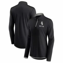 Women's Fanatics Branded Black Chicago White Sox Worth The Drive Quarter-Zip Jacket -Tennessee Titans Gear shop 6162168 ALT