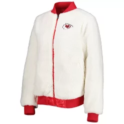 Women's G-III 4Her by Carl Banks Oatmeal/Red Kansas City Chiefs Switchback Reversible Full-Zip Jacket -Tennessee Titans Gear shop 6165286 ALT2
