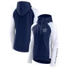 Women's Fanatics Branded White/Navy Dallas Cowboys End Around Raglan Full-Zip Hoodie 1 Women's Fanatics Branded White/Navy Dallas Cowboys End Around Raglan Full-Zip Hoodie -Tennessee Titans Gear shop 6186598