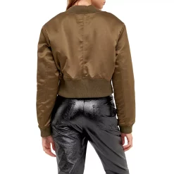 Cropped Satin Effect Bomber Jacket 6 Cropped Satin Effect Bomber Jacket -Tennessee Titans Gear shop 6190530 ALT